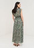 Alvara animalier embroidery dress VERDE AQUA Woman image number 4