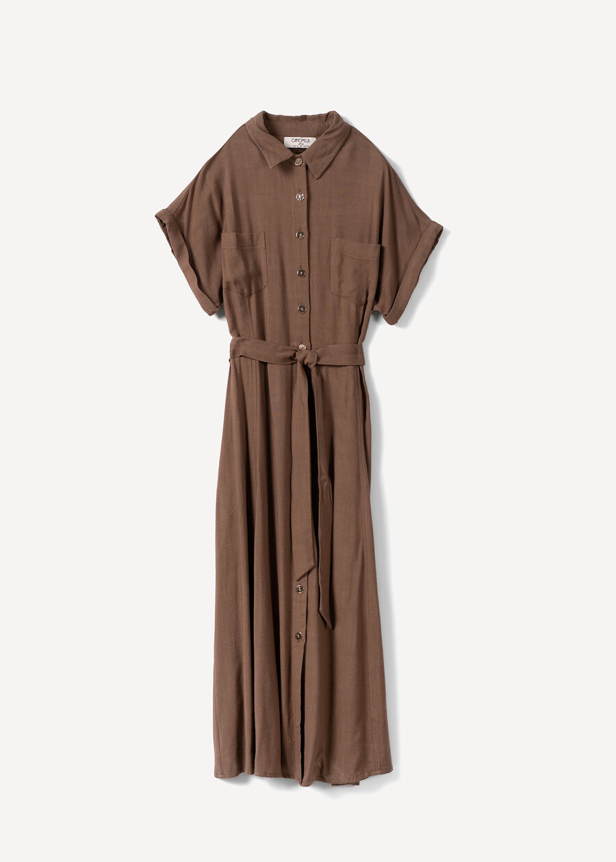 Abito midi chemisier Aron MARRONE Donna , immagine n. 5
