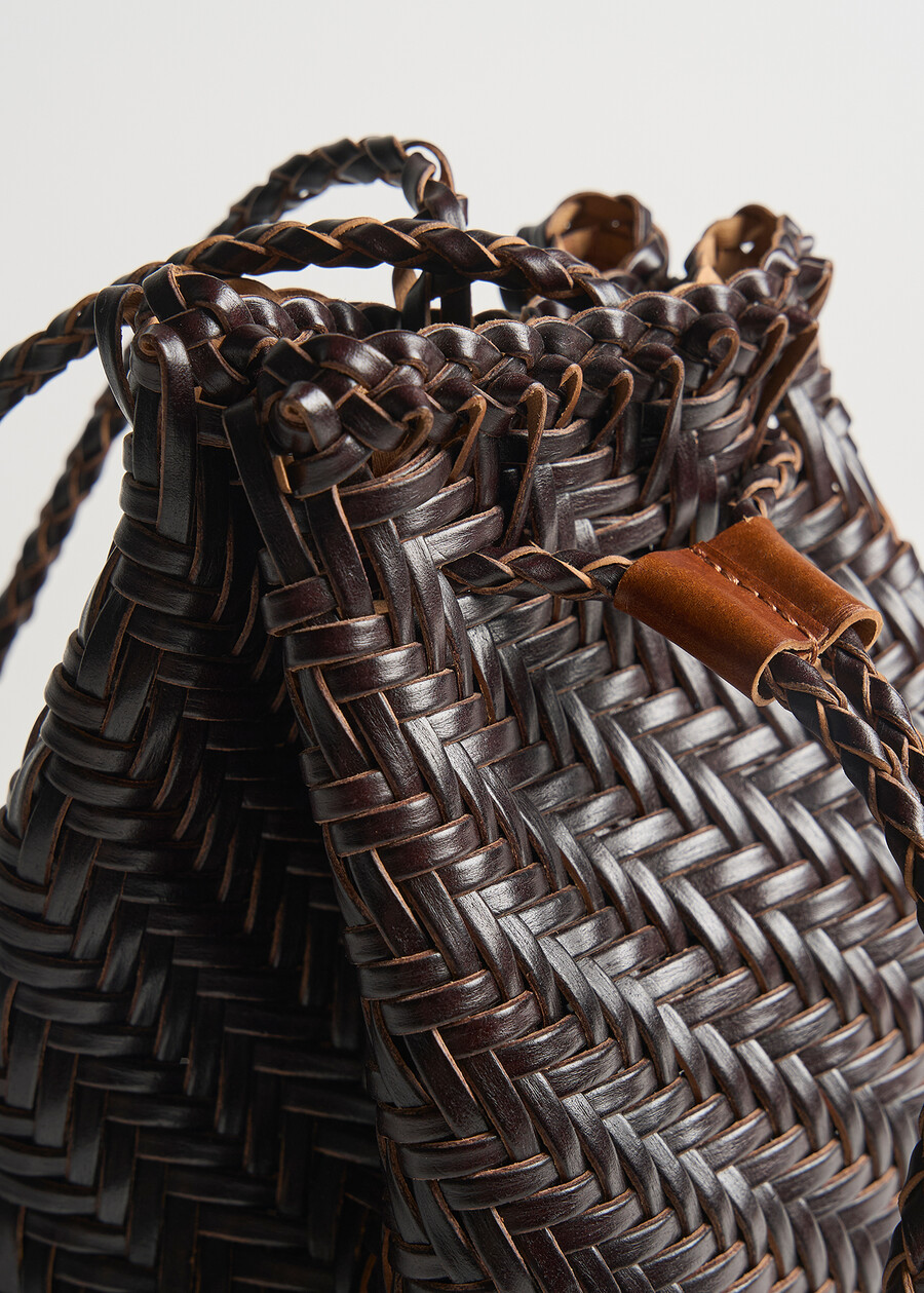 Secchiello Brew pelle riciclata MARRONE Donna , immagine n. 3