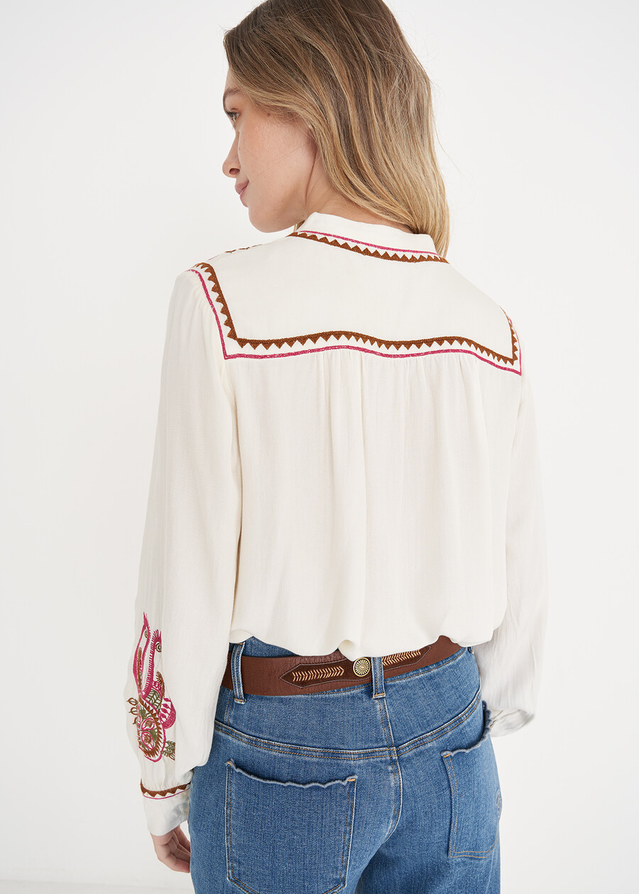 Camicia Cassya 100% rayon BIANCO WHITE Donna , immagine n. 3