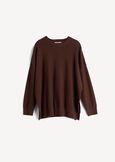 Milena knit top with micro-sequins MARRONE Woman image number 5
