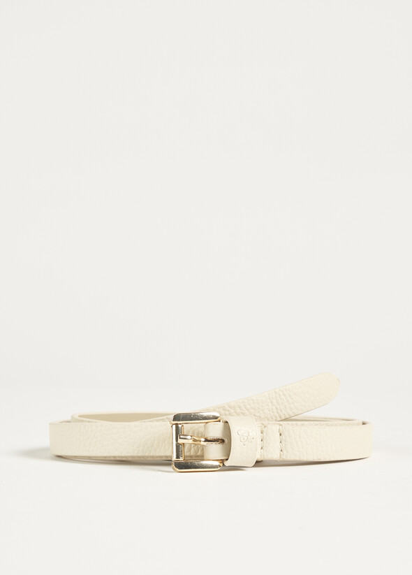 Clim 100% genuine leather belt BEIGE LATTE Woman null