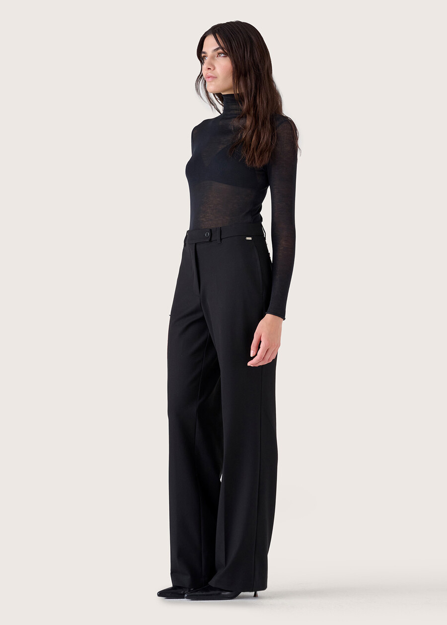 Pantalone Giorgia in tessuto tecnico NERO BLACKBEIGE GESSOBLU Donna , immagine n. 2
