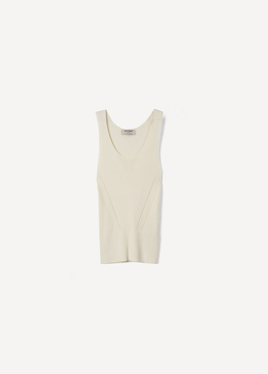 Top Titania in maglia VERDEBIANCO BURRO Donna , immagine n. 4