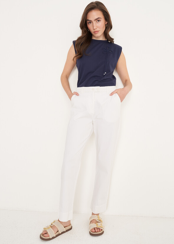 Pantaloni Puma Taglio Uomo BIANCO WHITE Donna null