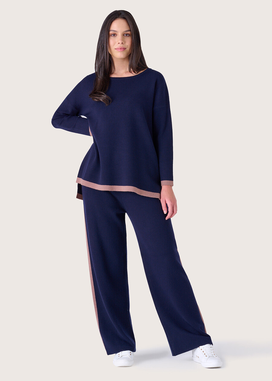 Pantalone Patrik in maglia MARRONE CARAMELLO Donna , immagine n. 1