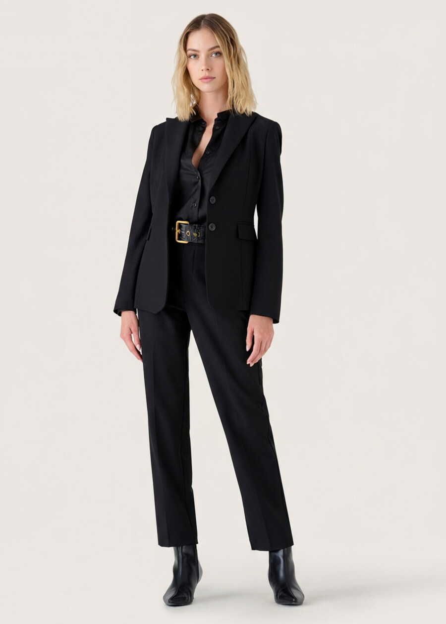 Trousers Alice in technical fabric NERO BLACKBEIGE GESSOBLU Woman , image number 2