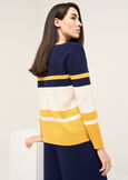 Melanie boat neck knit BLU Woman image number 3