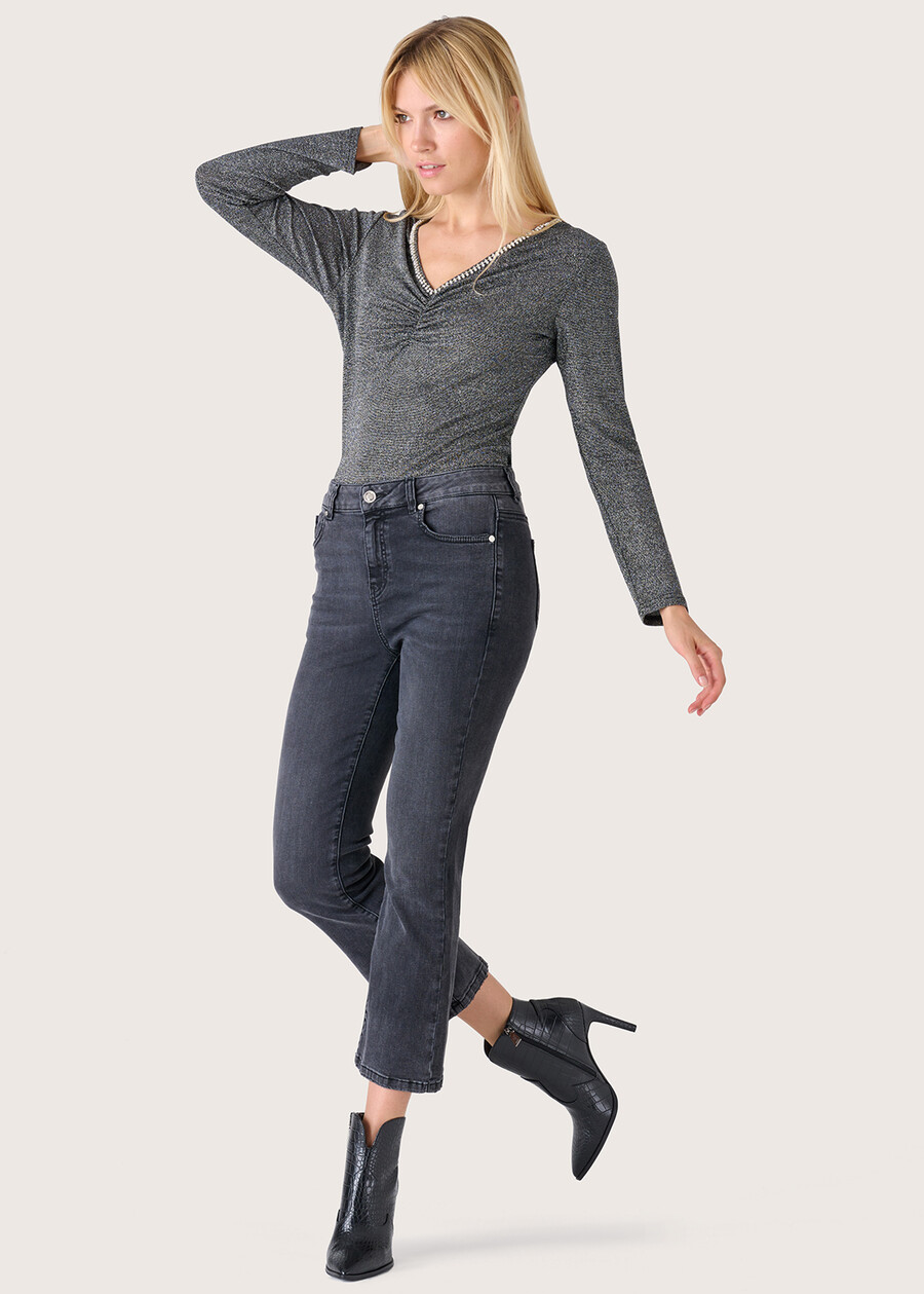 Derek denim trousers GRIGIO DARKGREY Woman , image number 1