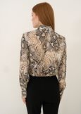 Cler python print shirt BEIGE Woman image number 3