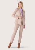Alice polyviscose trousers BEIGE CAMMELLOGRIGIO MEDIUM GREY Woman image number 1