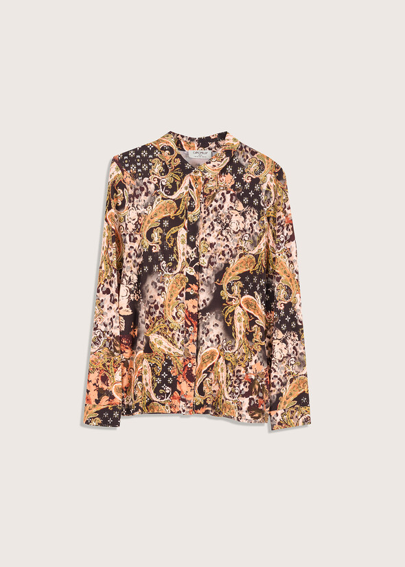 Maglia Stamford stampa animalier MARRONE CASTAGNA Donna null