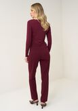 Pantalone Alice tessuto screppino ROSSO BORDEAUXVERDE GARDENMARRONE Donna immagine n. 5