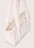 Bianca eco-sheepskin shopping bag BEIGE GESSOBLU FIORDALISO Woman image number 3