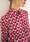 Carmen wallet print shirt GRIGIO CENERE Woman image number 2