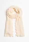 Sunny solid-color scarf NERO BLACKBLU MIDNIGHTBEIGEVIOLA VINACCIA Woman image number 2