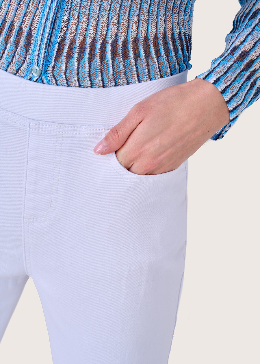 Jeggings Kelly in cotone BIANCOMARRONE MOKA Donna , immagine n. 3