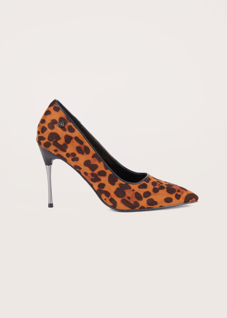 Sandy eco-suede décolleté shoe NERO Woman , image number 3