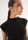 Maglia Martina con strass NERO BLACK Donna immagine n. 2