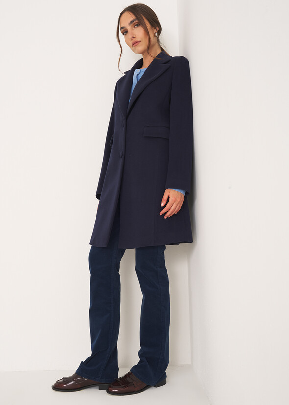 Catrine wool-blend coat BLU Woman null