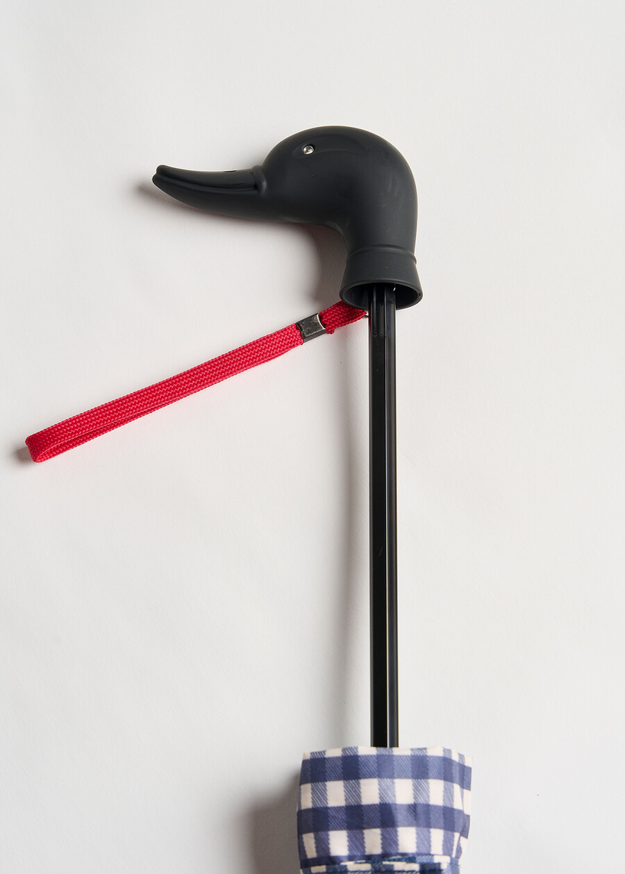 Vichy umbrella with duck handle BLU Woman , image number 2