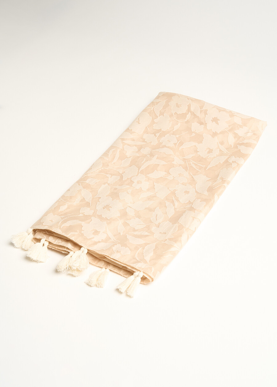 Sakura floral devor&eacute; scarf ROSAROSA Woman , image number 2