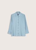 Carolina satin shirt BLUE CIELO Woman image number 4