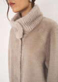Geisha faux fur jacket GRIGIO PERLA Woman image number 3
