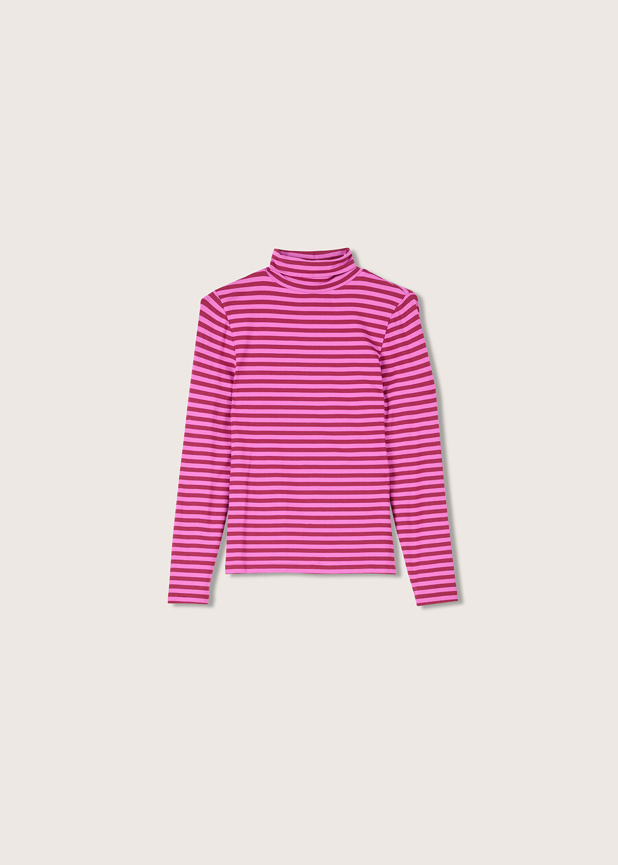 T-shirt Sarah in viscosa BLUE COLONIALROSSO SYRAH Donna , immagine n. 4
