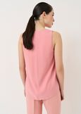 Top Tullio in satin con scollo a V ARANCIONEBEIGE Donna immagine n. 3