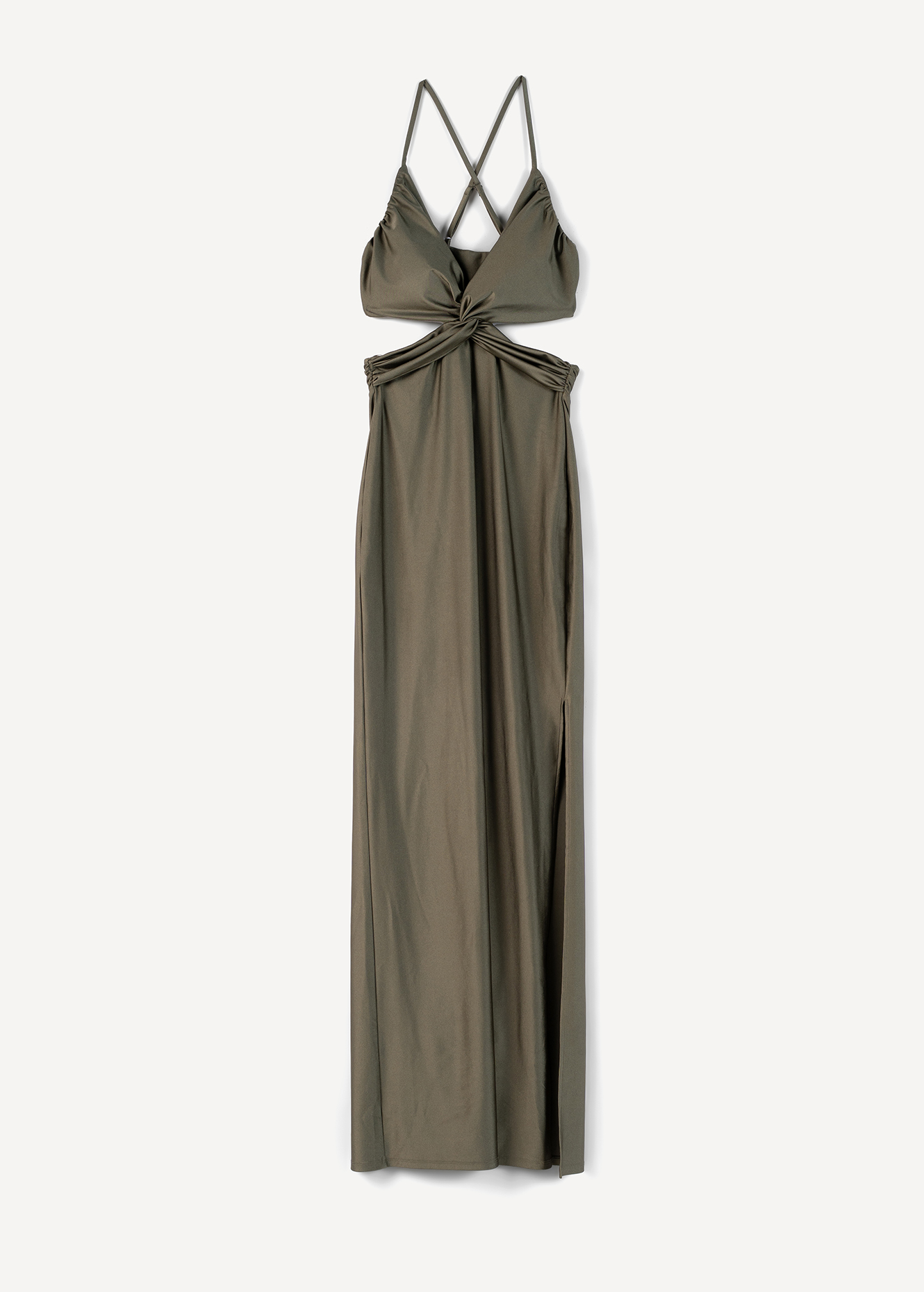 Aciko long dress with knot 113266 - Woman - Camomilla Italia