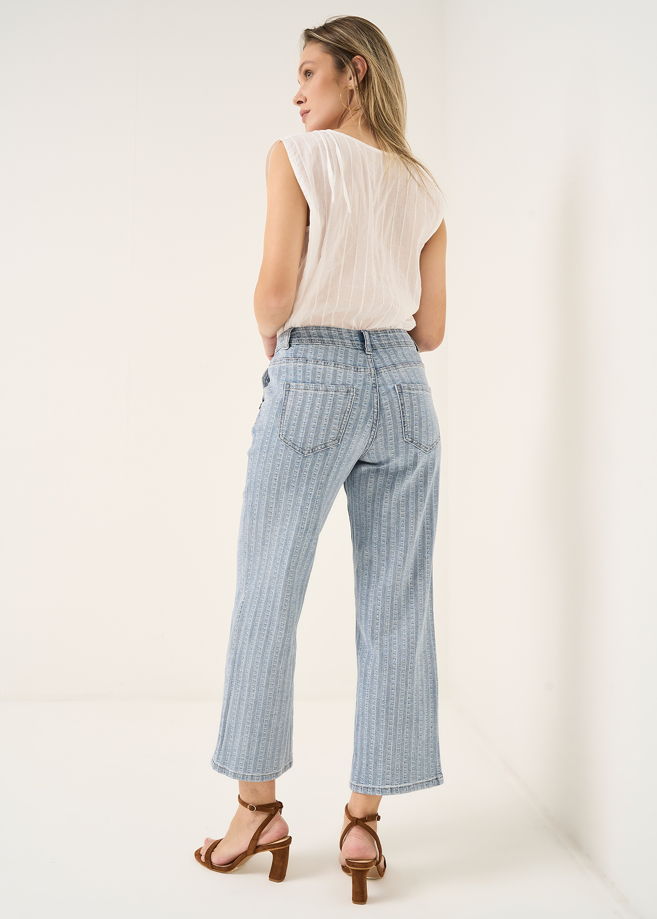 Sara-J striped capris 113302 - Woman - Camomilla Italia®