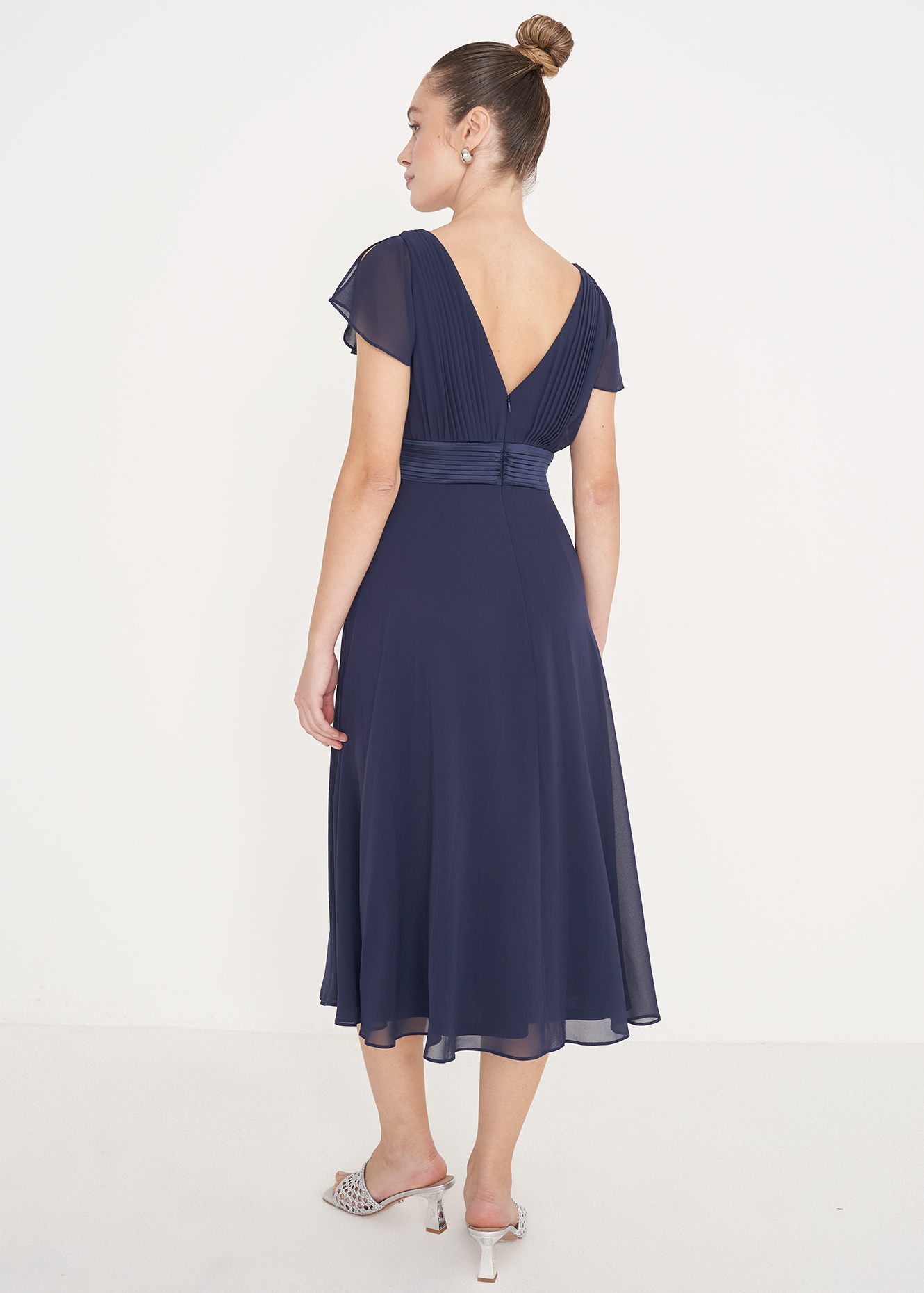 Vestito Elegante Abiti Camomilla Italia Abito Addison In Chiffon